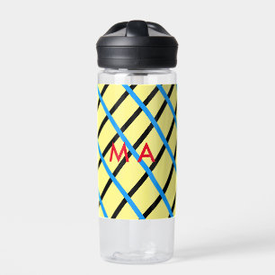 Einfache Monogramm fügen Sie den Namen Mann minima Trinkflasche