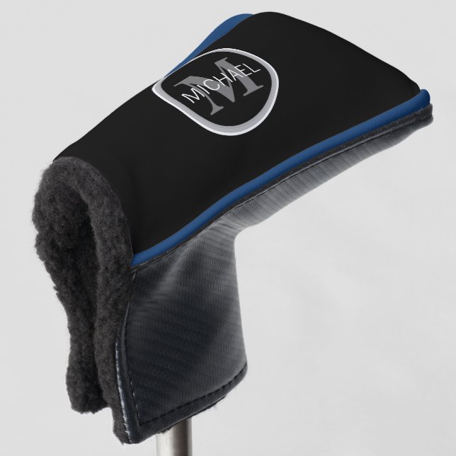 Einfache Monogramm Golf Headcover (3/4 Vorderseite)