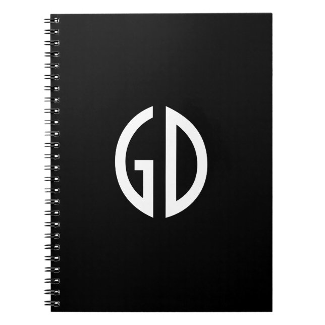 Einfache Monogramm-Ideen 1 Notizblock (Vorderseite)