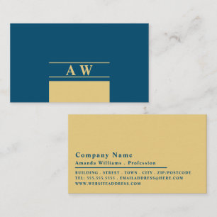 Einfache Monogramm, Minimalistisch Visitenkarte