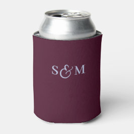 Einfache Monogramm-Skript-Ampersand-Hochzeit Dosenkühler