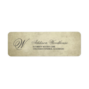 Einfache Monogramm Vintages Papier