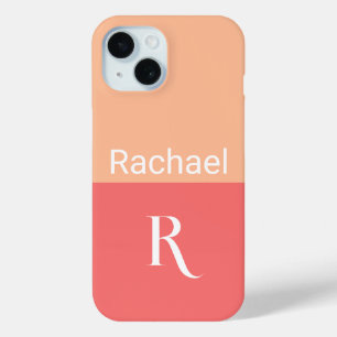 Einfache Monogrammnamentypografie Case-Mate iPhone Hülle