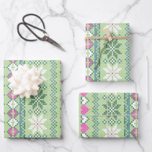 Einfache Motive Muster 2 Geschenkpapier Set