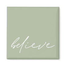 Einfache Motivierend Glaube Script Sage Green
