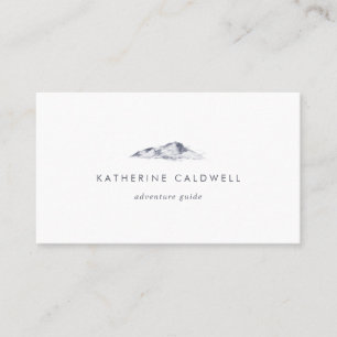 Einfache Mountain Business Card Visitenkarte