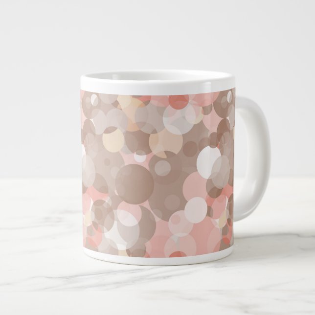 Einfache Muster - Kreise Jumbo-Tasse (Vorderseite Rechts)