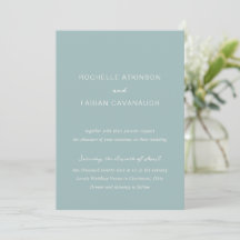 Einfache Mute Blue Elegant Hochzeit