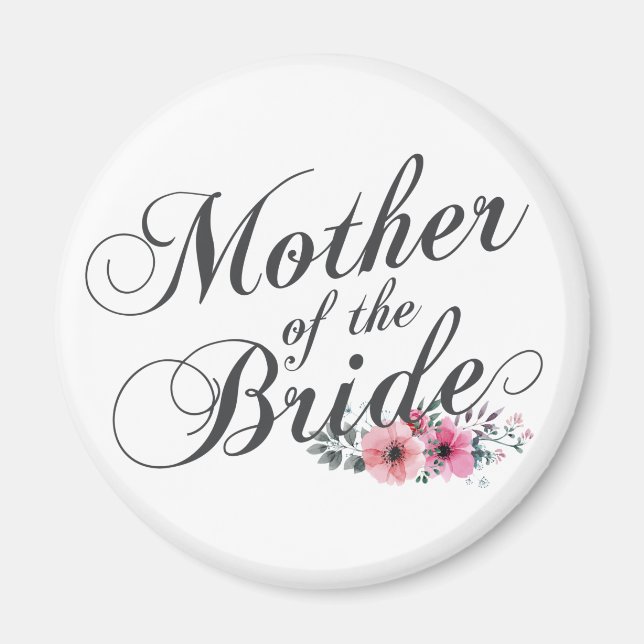 Einfache Mutter der Braut Hochzeit | Magnet (Vorne)