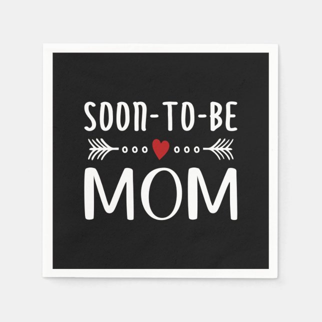 Einfache Mutter-Kind-Mama | Serviette (Vorderseite)