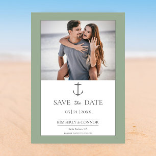 Einfache Nautische Verankerung Save the Date Sag