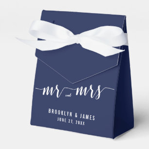 Einfache Navy Blue Gastgeschenk Hochzeit Boxes Zel Geschenkschachtel