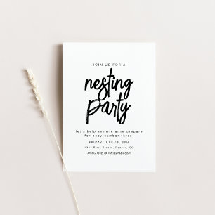 Einfache Nesting-Party-Einladungsvorlage Einladung