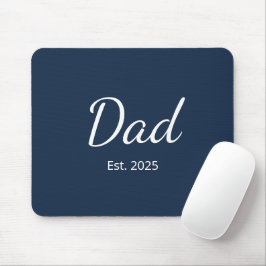 Einfache New Dad Classic Navy Blue Mousepad
