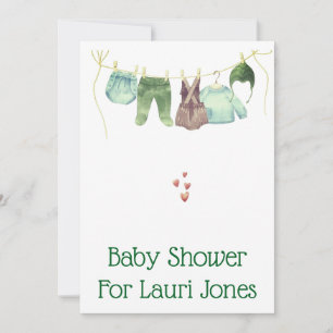 Einfache niedliche Babydusche zu erschwinglichen P Einladung