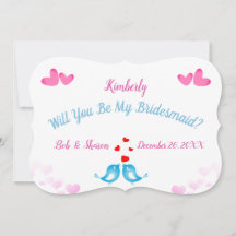 Einfache Niedliche Einladungen meiner Bridesmaid