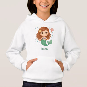 Einfache niedliche kleine Meerjungfrau Hoodie