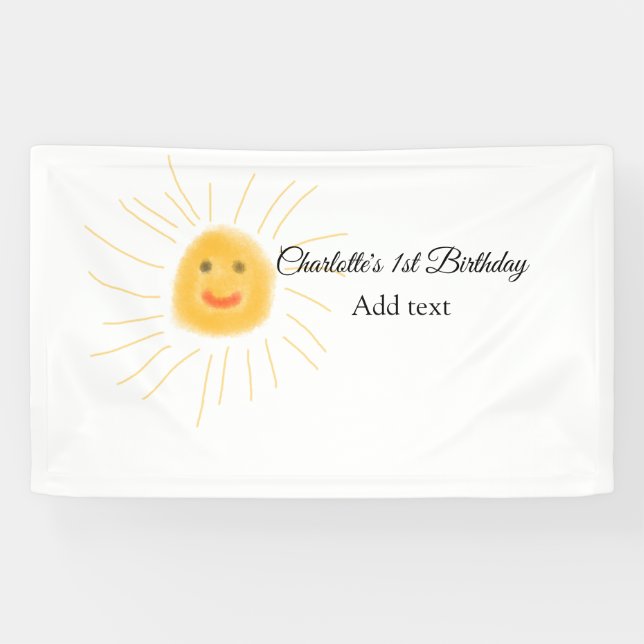 Einfache niedliche Kleinkinder mit minimaler Kinde Banner (Horizontal)