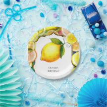 Einfache Niedliche Lemon Birthday