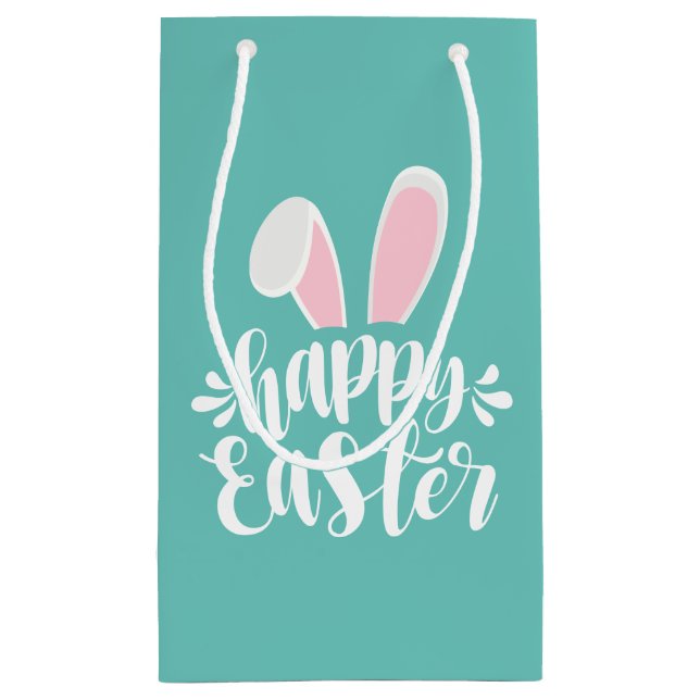Einfache Niedliche Ohren glücklich Ostern | Gesche Kleine Geschenktüte (Rückseite)