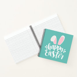 Einfache Niedliche Ohren glücklich Ostern | Notizb Notizbuch