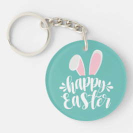 Einfache Niedliche Ohren glücklich Ostern | Schlüs Schlüsselanhänger