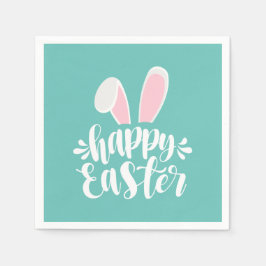 Einfache Niedliche Ohren glücklich Ostern | Servie Serviette