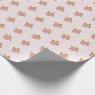 Einfache Niedliche, rosa Rosenmuster-Ditsy Geschenkpapier
