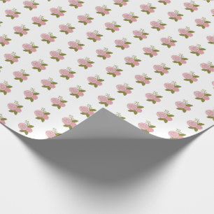 Einfache Niedliche, rosa Rosenmuster-Ditsy Geschenkpapier