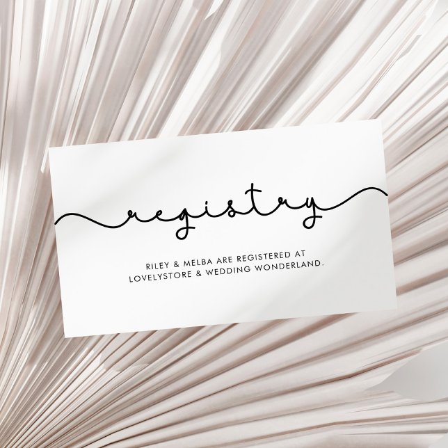 Einfache niedliche Schriftart Hochzeitskarte Begleitkarte (Von Creator hochgeladen)