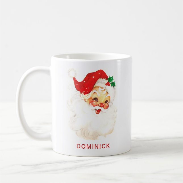 Einfache Niedliche Vintage Weihnachtszeit Kaffeetasse (Links)