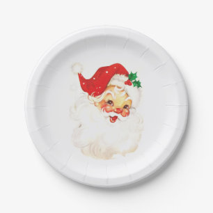 Einfache Niedliche Vintage Weihnachtszeit Pappteller
