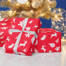 Einfache Niedliche Weihnachten in Rot und Weiß