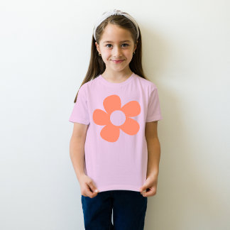 Einfache Niedliche Y2k Rote Pastete Rosa Blume Kin T-Shirt