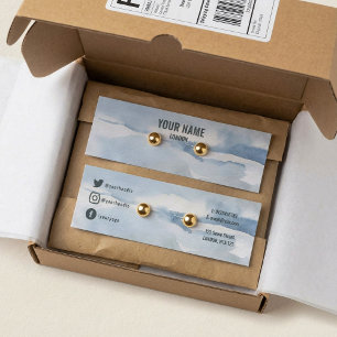 Einfache Ohrkarte für Aquarellbilder