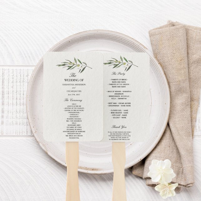 Einfache Olive-Zweigstelle Fächer (Von Creator hochgeladen)