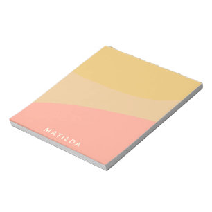 Einfache organische Formen Sherbet Pastell Persona Notizblock