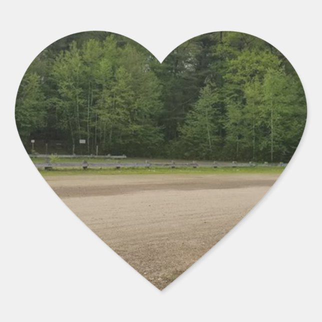 Einfache Orte Herz-Aufkleber (Vorderseite)