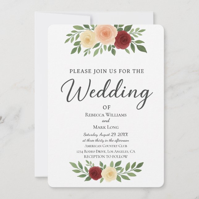 Einfache Overlay-Foto-Einladung Einladung (Vorderseite)