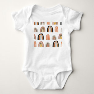 Einfache Pastell Rainbow Kids Style Baby Strampler
