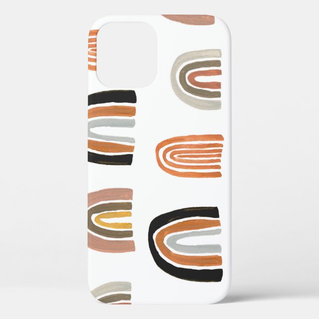 Einfache Pastell Rainbow Kids Style Case-Mate iPhone Hülle (Rückseite)