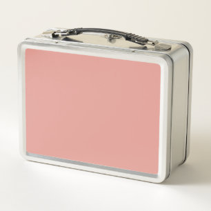 Einfache pastellene Flamingo-Rosa-Farbe Metall Brotdose
