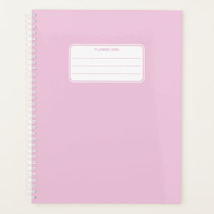 Einfache Pastellfarbe Minimalistischer Jahresplane Planer