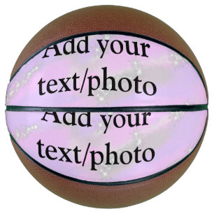 Einfache Pastellfarben Glitzer hinzufügen Foto Basketball