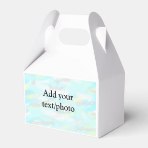 Einfache Pastellfarben Glitzer hinzufügen Foto Geschenkschachtel