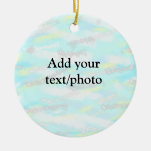 Einfache Pastellfarben Glitzer hinzufügen Foto Keramik Ornament