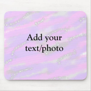 Einfache Pastellfarben Glitzer hinzufügen Foto Mousepad