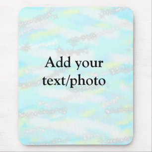 Einfache Pastellfarben Glitzer hinzufügen Foto Mousepad