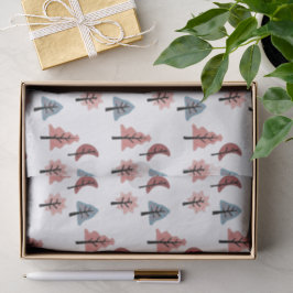 Einfache Pastelweihnachtsbaume Seidenpapier