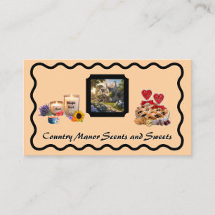 Einfache Peach Sherbet Handmade Country Goods Visitenkarte